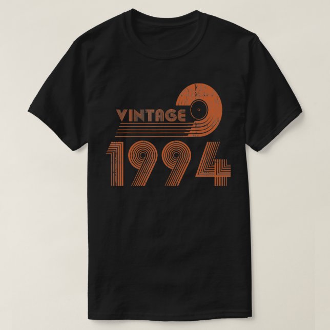 Vintage 1994 Birthday Gift Retro Stil T Shirt (Design framsida)