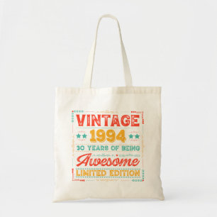 Vintage 1994 Made 1994 30års födelsedag 30 år Tygkasse