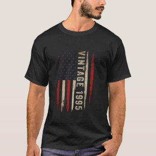 Vintage 1995 30års födelsedag Amerikanska Flagga 3 T Shirt