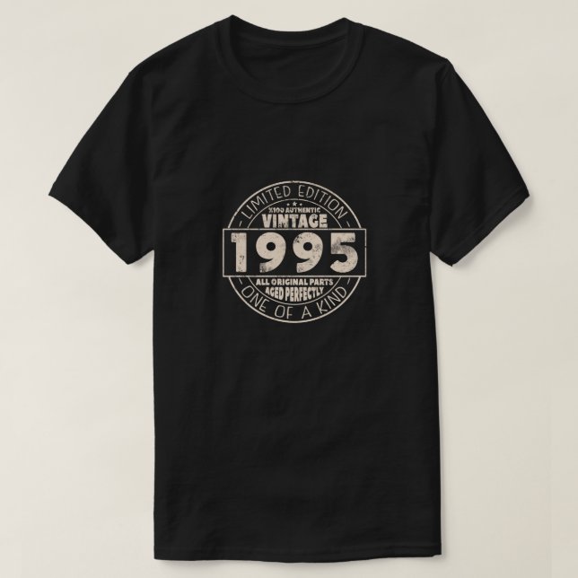 Vintage 1995: Fågelgåva T Shirt (Design framsida)