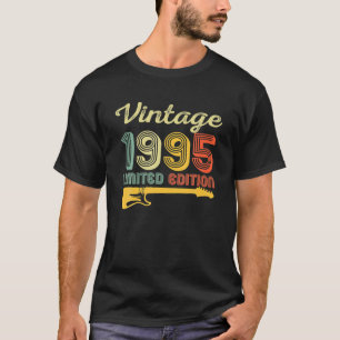 Vintage 1995 Födelsedag Guitar 27:e födelsedagen 2 T Shirt