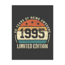 Vintage 1995 Retro 30-årspresent 