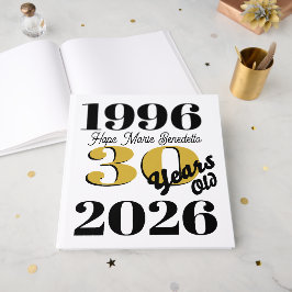 Vintage 1996 Milestone 30-årsdag Gästböcker