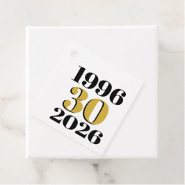 Vintage 1996 Milestone 30-årsfirande Gåvor Etiketter