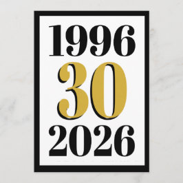 Vintage 1996 Milestone 30th Birthday   Meny