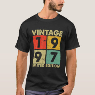 Vintage 1997: 25:e födelsedagspressen i Manar Kvin T Shirt