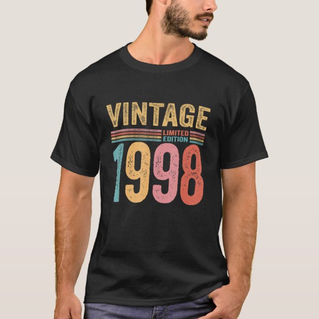 Vintage 1998: 24 Åldersdag T Shirt (Framsida)