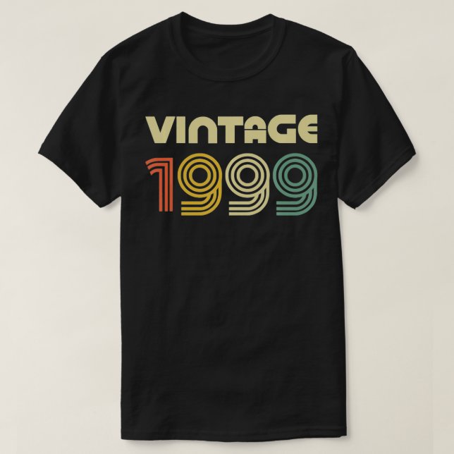 Vintage 1999: 22:a födelsedagspresent t shirt (Design framsida)