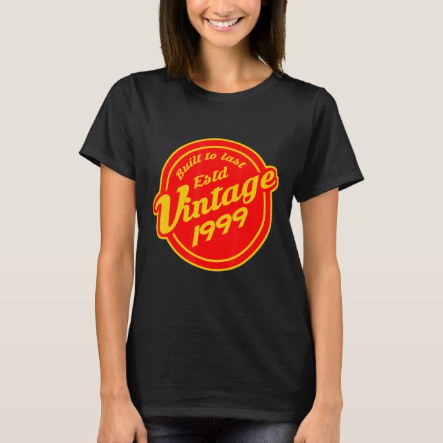 Vintage 1999 - 23-årsdag t shirt (Framsida)