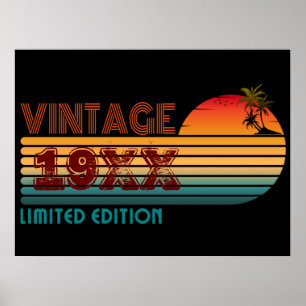 vintage 19XX begränsad upplaga  Poster