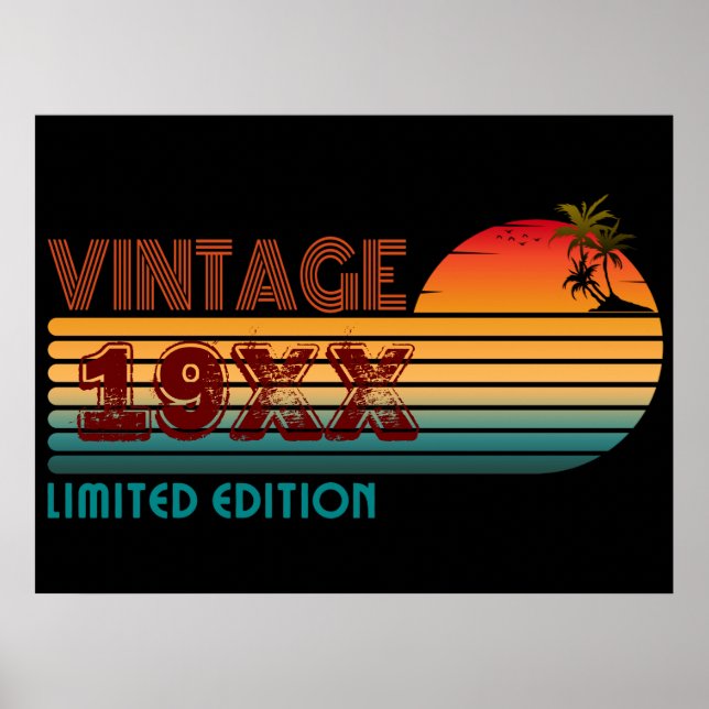 vintage 19XX begränsad utgåva Poster (Framsidan)