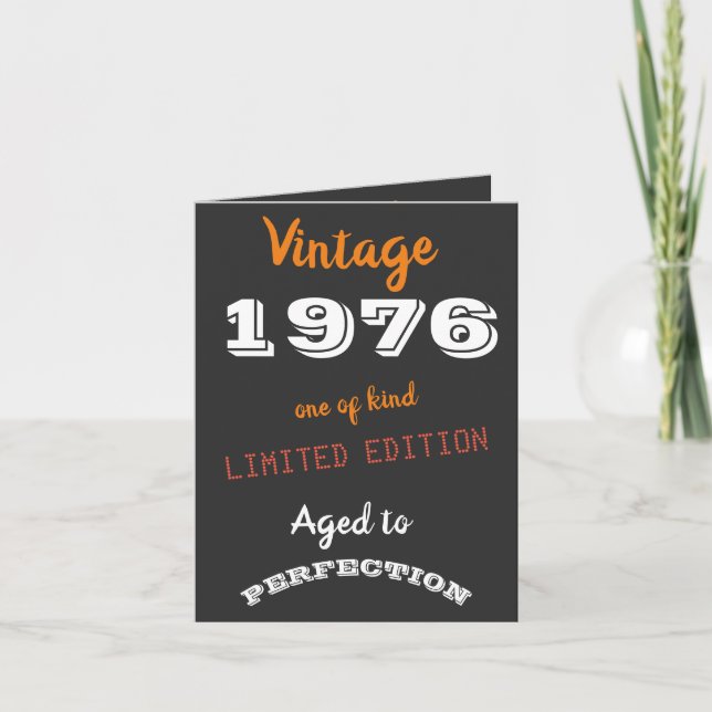 Vintage 19XX Limited Edition – retrotema Inbjudan (Framsida)