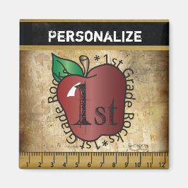 Vintage 1:a Klass Lärarmagnet Magnet