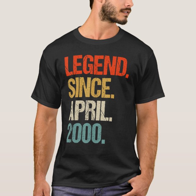 vintage 2000: 23-årsjubileum t shirt (Framsida)