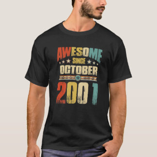 Vintage 2001 20Födelsedagen Fantastisk sedan den 2 T Shirt