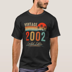 Vintage 2002 21:a födelsedagen 21 år gammal t shirt
