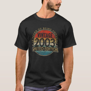 Vintage 2003 Begränsad utgåva 18 Födelsedag 18 år T Shirt