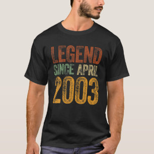 Vintage 2003 Födelsedag april 2003: Born Legend se T Shirt