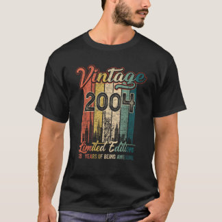Vintage 2004 18 födelsedagsgåvor 18 år efter t shirt