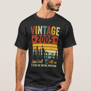 Vintage 2005 17 år gammal 17:e födelsedagen t shirt