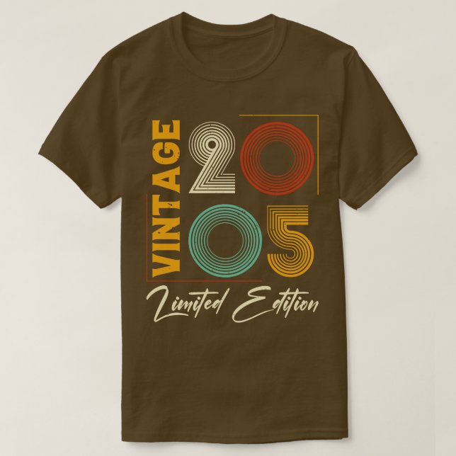 Vintage 2005 Födelsedag T Shirt (Design framsida)