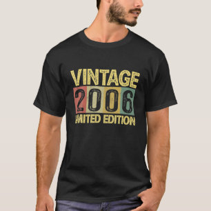 Vintage 2006 Bday 16 Years Funny 16th Birthday T Shirt