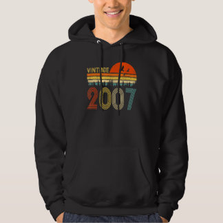 Vintage 2007 15:e födelsedagen Manar Kvinnor 15 år Hoodie
