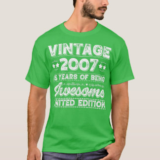 Vintage 2007 Begränsad utgåva 15:e födelsedagen T Shirt