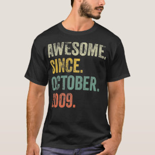Vintage 2009 12:e Birthday Fantastisk sedan den 2 T Shirt