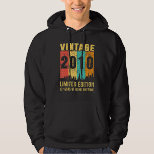 Vintage 2010 12 år gammal 12:e-födelsedag hoodie