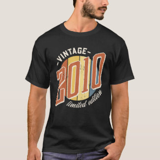 Vintage 2010 Födelseår Begränsad utgåva 12 år O T Shirt