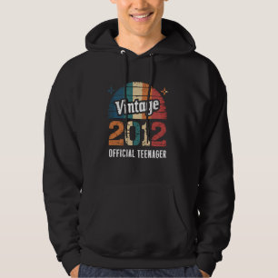 Vintage 2012 13th Birthday Officiell Teenager Thir Hoodie