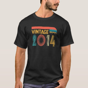 Vintage 2014 9:e födelsedagen för manar kvinnor 9 t shirt