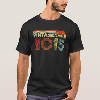 Vintage 2015 6 år gamla Retro Boys och Girls 6e T Shirt