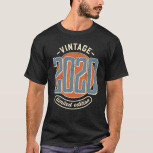 Vintage 2020 Födelseår 2 år T Shirt