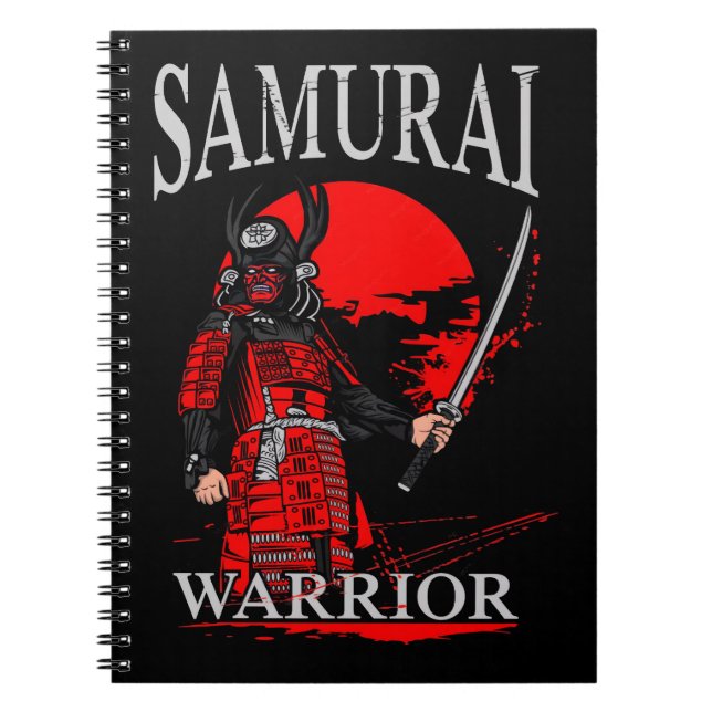 Vintage 2026 Samuraj Japanska Krigarleendar Anteckningsbok (Framsidan)
