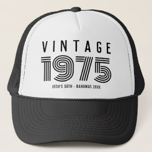 Vintage 20:e 30:e 40:e 60:e Födelsedagsfesten Keps