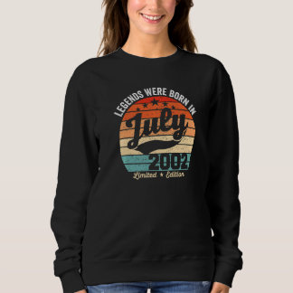 Vintage 20: e födelsedagsljud föddes i juli 20 t shirt