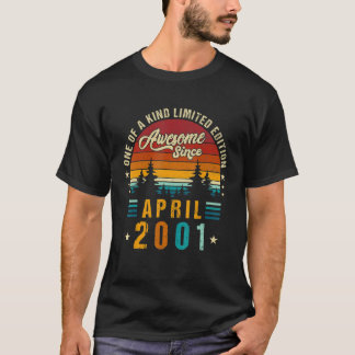Vintage 21:e födelsedagen Fantastisk sedan april 2 T Shirt