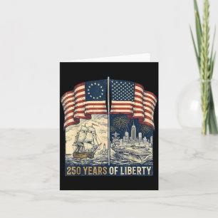 Vintage 250 år Amerikansk 1776-2026 250-årsjubileu Kort