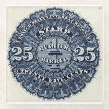 Vintage 25c ölbanderoll glasunderlägg