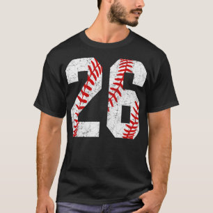 Vintage 26 Baseball Snöre Baseball Mamma Jersey Kä T Shirt