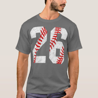 Vintage 26 Baseball Snöre Baseball Mamma Jersey Kä T Shirt