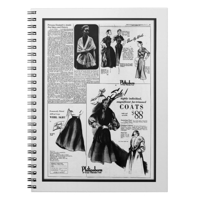 Vintage 26 oktober 1951 anteckningsbok (Framsidan)