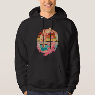 Vintage 2 Axolotls Yin Yang Symbol Animal Yin Ya Hoodie