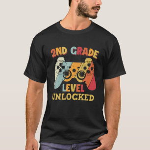 Vintage 2:e Klass-nivå olåst spelspelare Studenten T Shirt