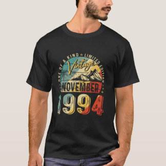 Vintage 30 år Gammal Gift Funny november 1994 Bday T Shirt