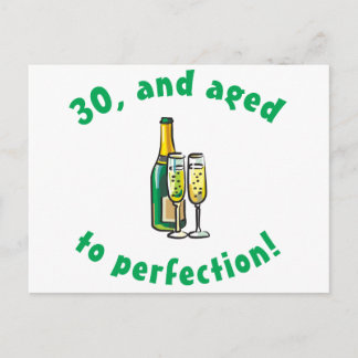 Vintage 30års födelsedag Gift Vykort