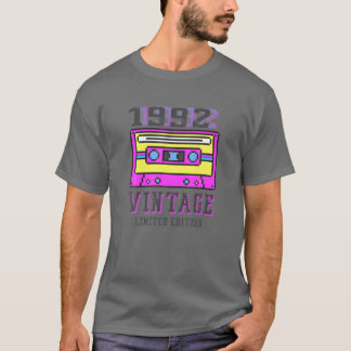 Vintage 30års födelsedag Tee Retro 1992 Edition-fa