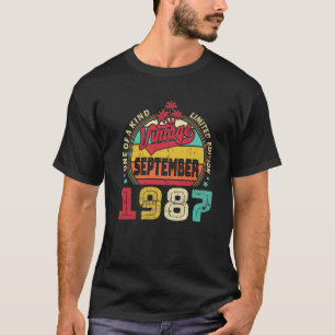Vintage 35e Birthday Fantastisk sedan september 19 T Shirt